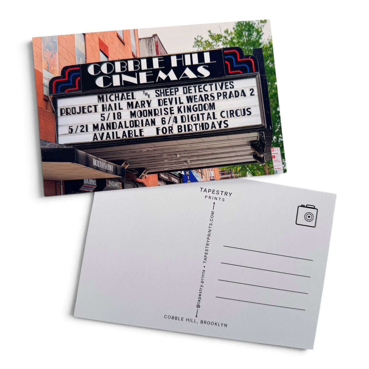Double Feature: Brooklyn Marquees (Set of 6)