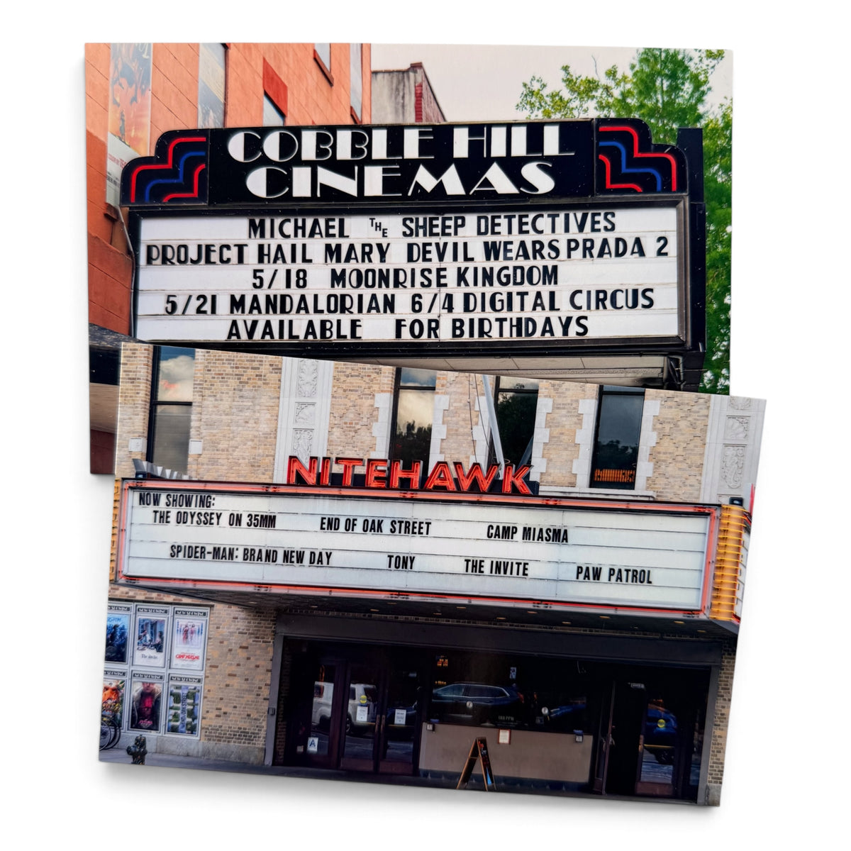 Double Feature: Brooklyn Marquees (Set of 6)